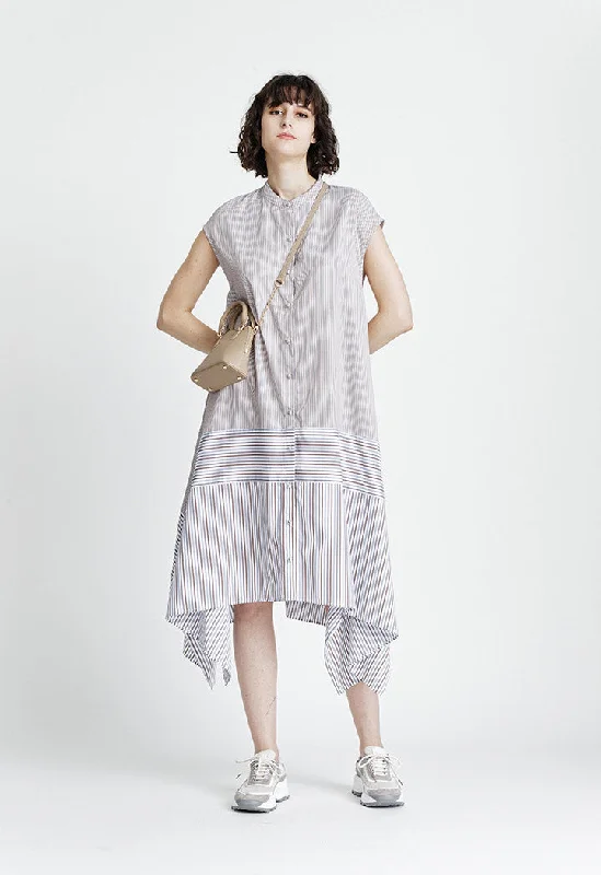 Multicolor Stripe Long Dress