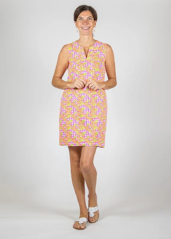 Lucille Dress - Italian Citrus Pink/Orange