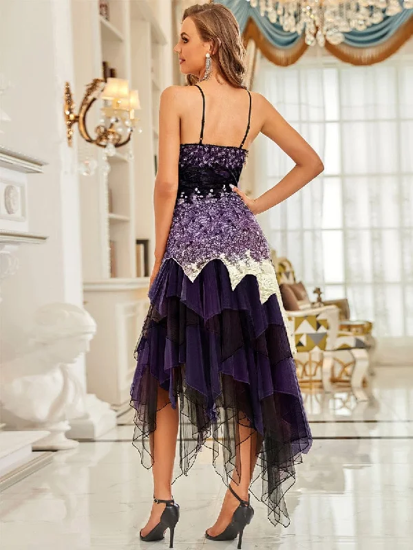 Asymmetrical Hemline Dress