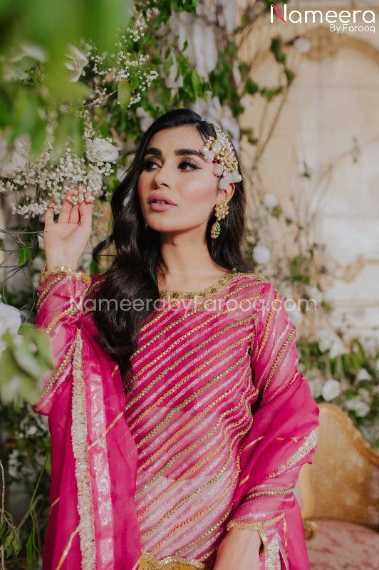 Royal Pakistani Bridal Traditional Gharara Dress #BS542