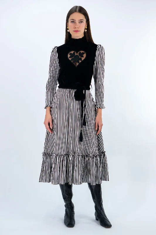 Stripe Sirsna Heart Dress