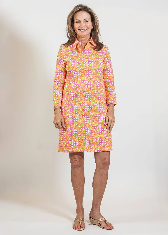 Port Dress - Italian Citrus Pink/Orange