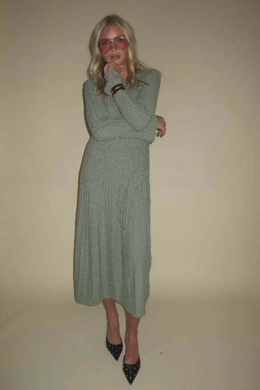 ONLINE ONLY | Jayne Knit Dress - Sage