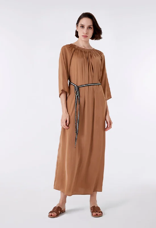 Off Shoulder Crepe Dress
