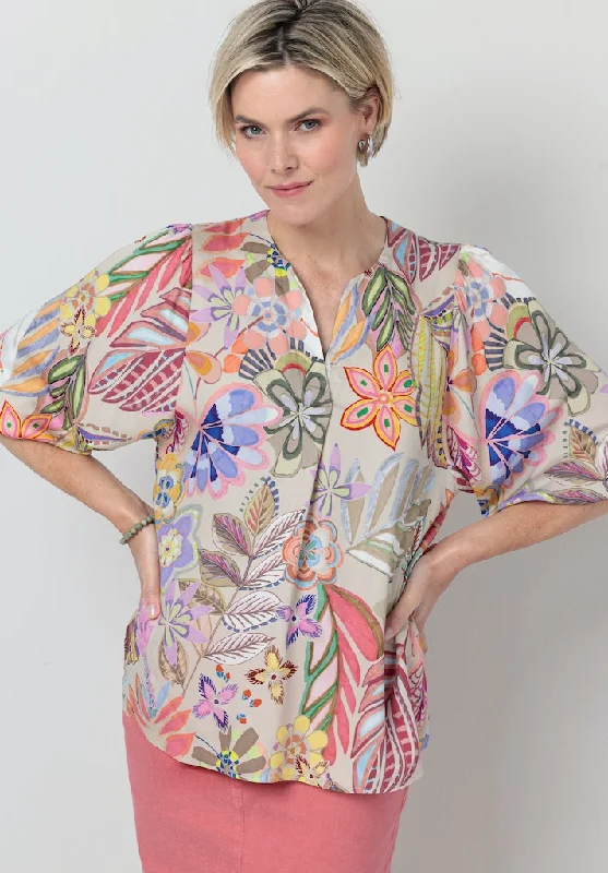 Alena Balloon Sleeve Blouse Office Formal Blouse