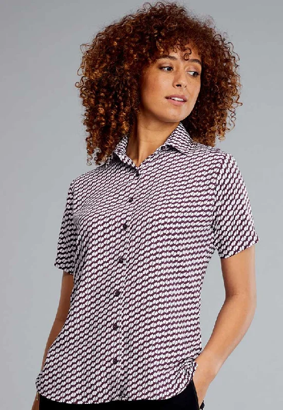 Disley Ava Patterned Blouse Balloon Sleeve Blouse