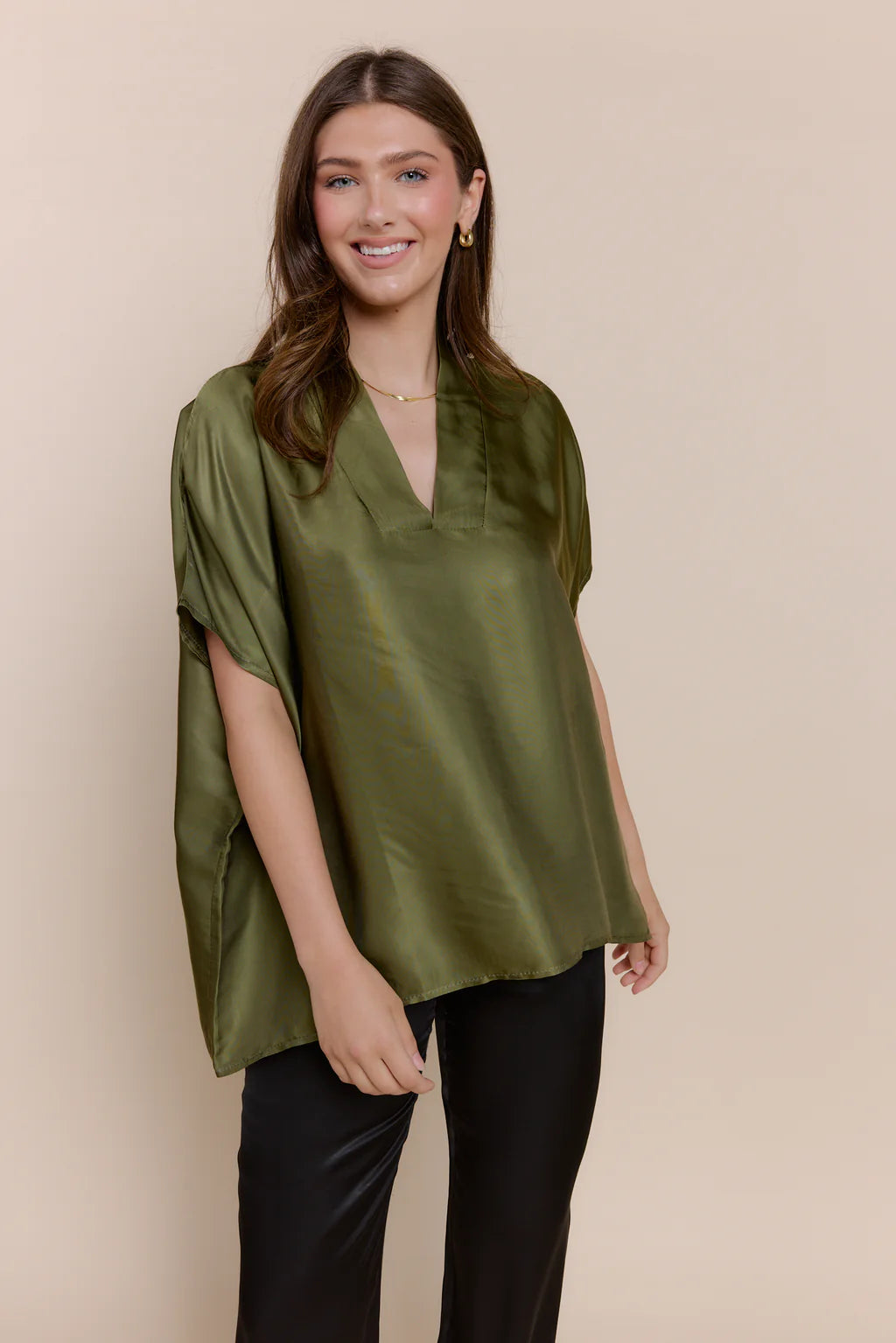 SOFIA COLLECTION INEZ BLOUSE Vintage Polka Blouse