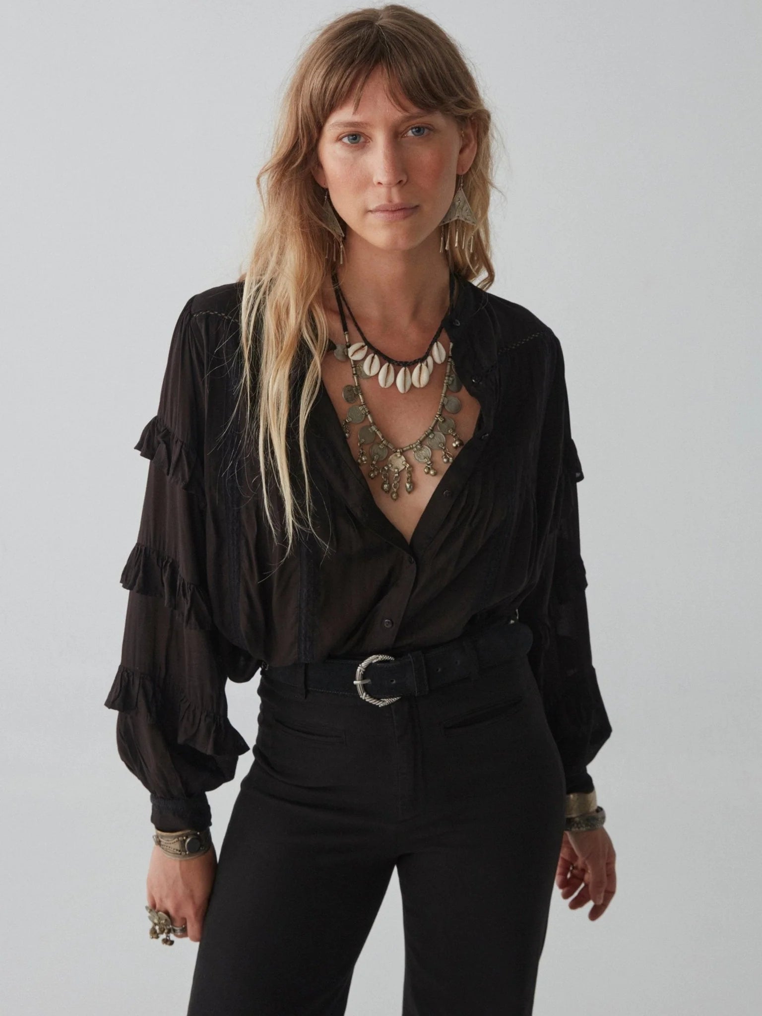 MAISON HOTEL Florence Blouse - Tender is the Night Lightweight Floral Blouse
