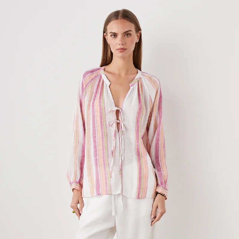 Brielle V Neck Blouse Feminine Satin Blouse