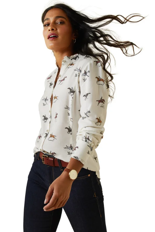 Clarion Blouse Ruffled Neck Blouse