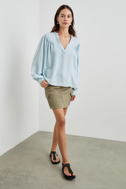 Fable Blouse Off-Shoulder Wrap Blouse