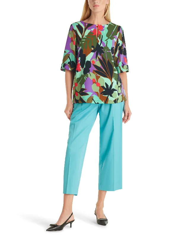 Floral Blouse Bell Sleeve Blouse