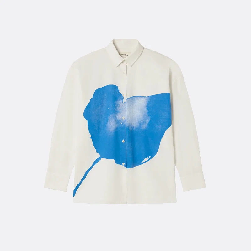 Printed Flower Juana Blouse Soft Satin Blouse