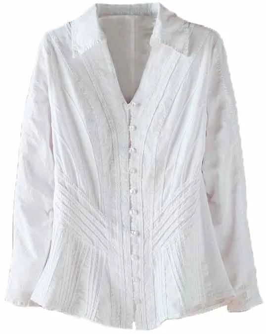 Inca Cottons Women's Structured Blouse Floral Chiffon Blouse