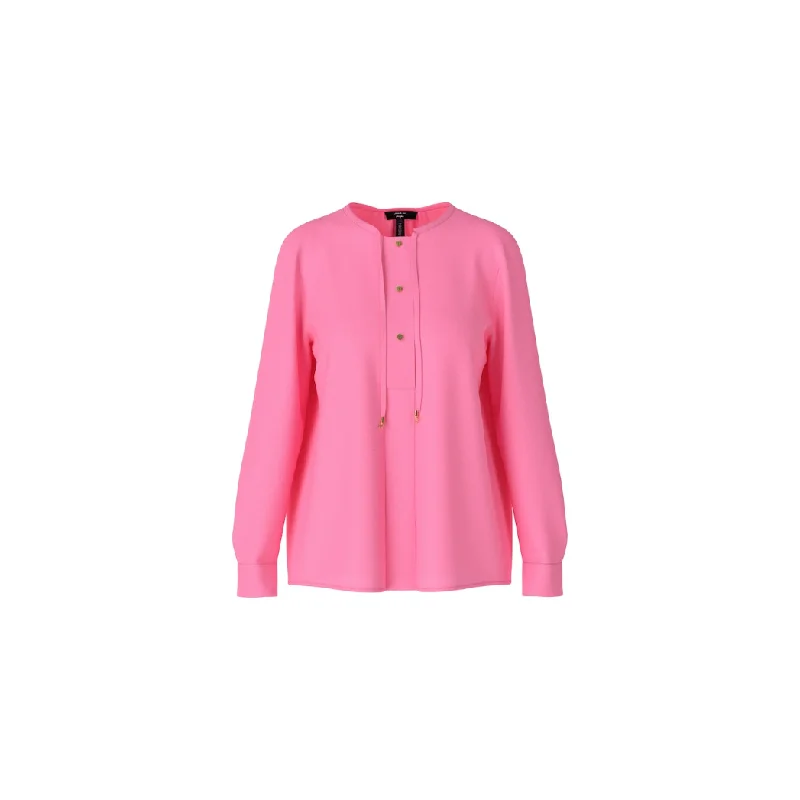 Long Sleeve Blouse Oversized Silk Blouse