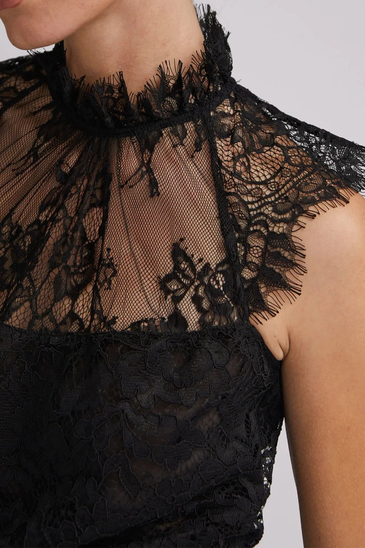 Madalyn Lace Blouse Gathered Detail Blouse