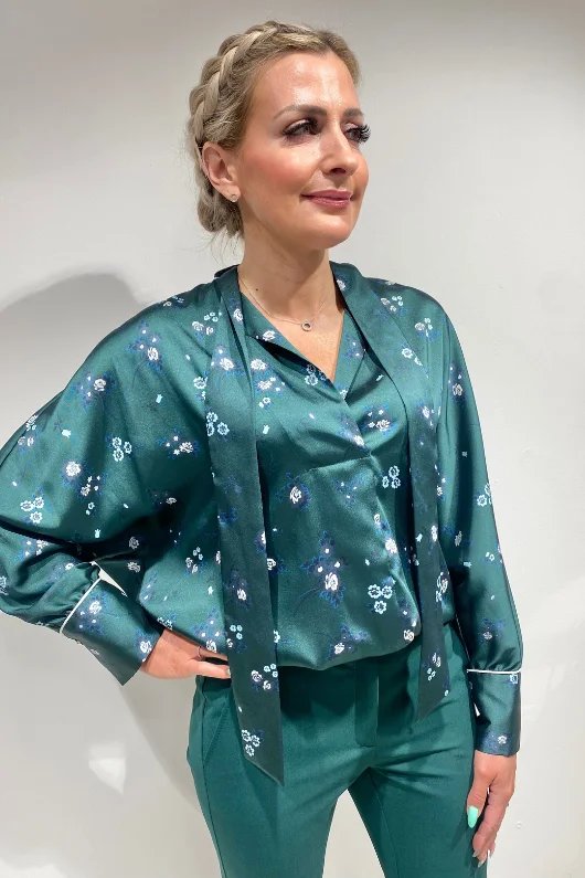 Mission Blouse Semi-Sheer Blouse
