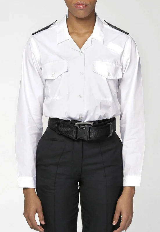 OPGear Women's Long Sleeve Security Blouse Chic Square Blouse