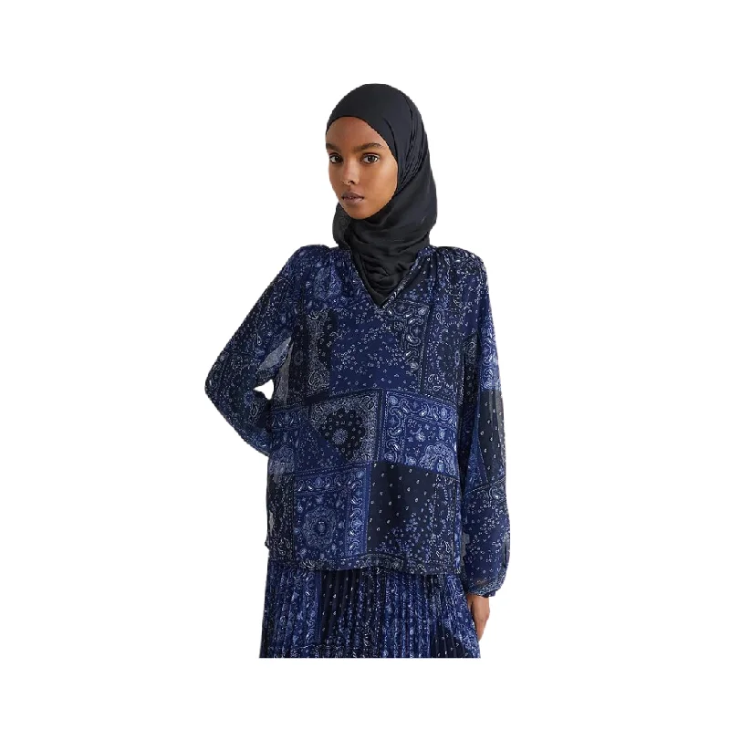 Paisley Blouse Double-Layered Blouse