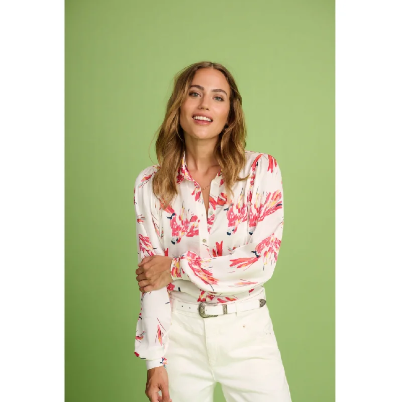 Parrots Blouse Stylish Wrap Blouse