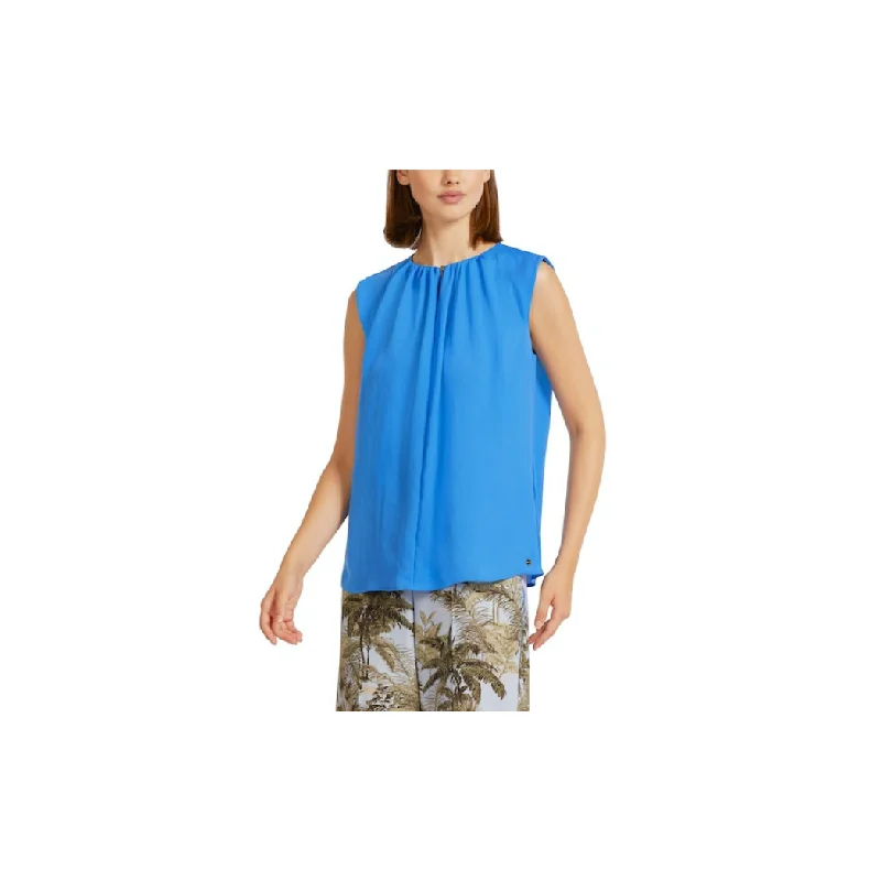 Sleeveless Blouse Vintage Polka Blouse