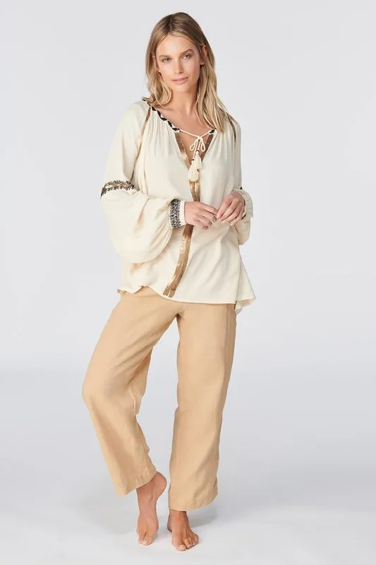 Win21 TIGERLILY NAVIA TIANA LS BLOUSE Silky Tunic Blouse
