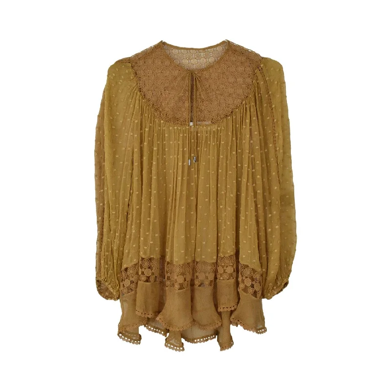 Zimmermann Blouse - Women's 2 Embroidered Cotton Blouse