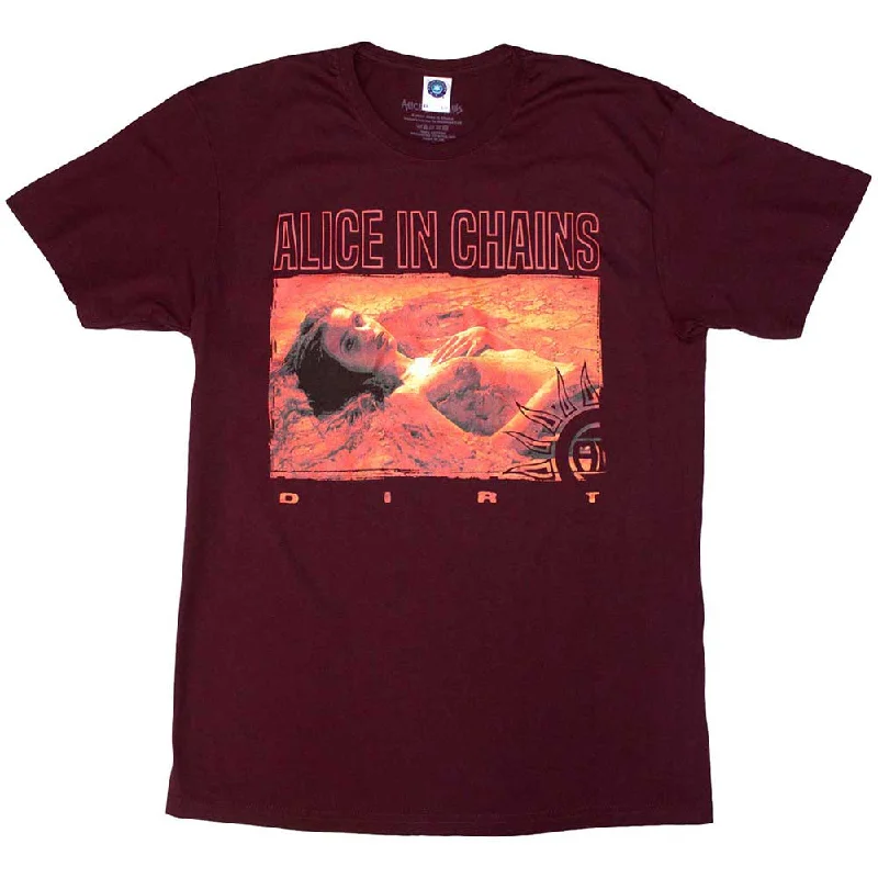 Alice In Chains | Official Band T-Shirt |  Dirt Orange Anti-Shrink Durable Soft