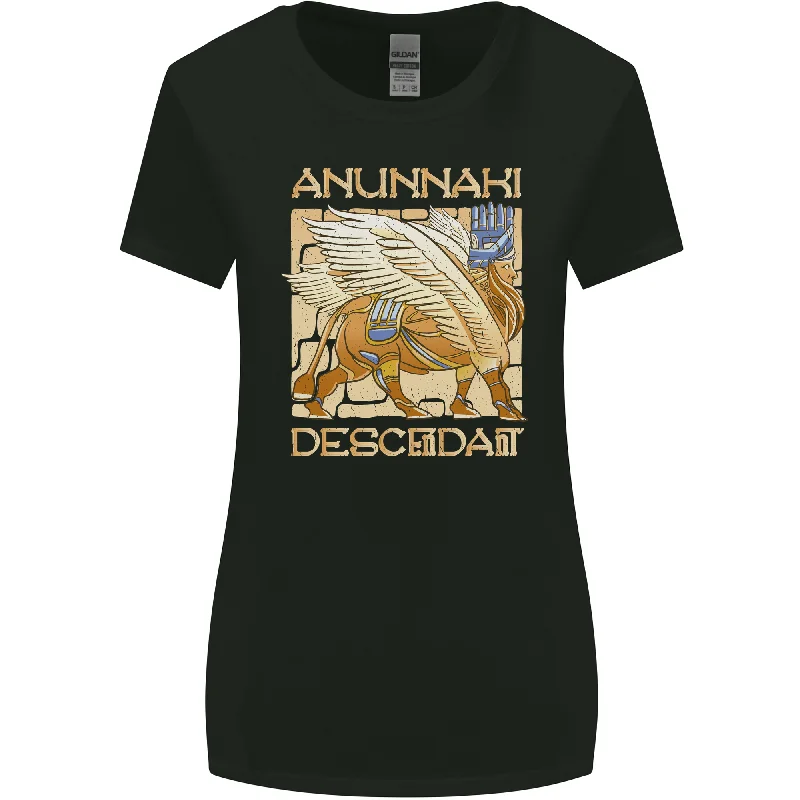 Anunaki Descendant Ancient Egyptian God Egypt Womens Wider Cut T-Shirt Nylon Fabric Polyester Fabric Spandex Fabric