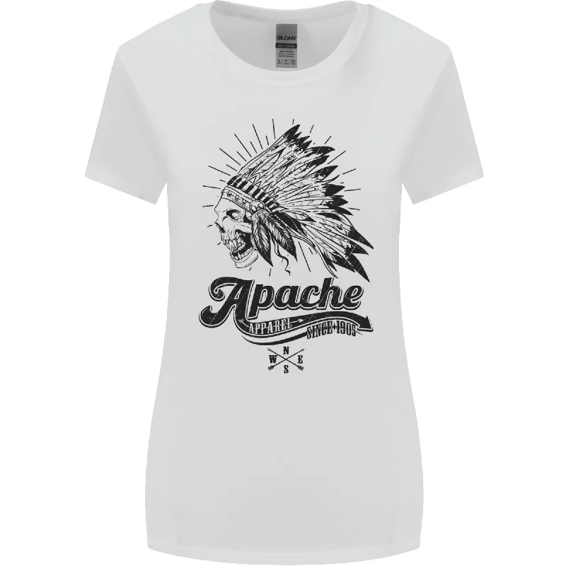 Apache Apparel Motorbike Motorcycle Biker Womens Wider Cut T-Shirt Solid Color Striped Floral