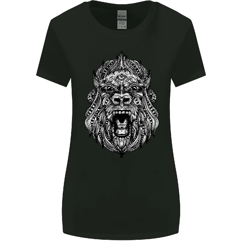 Ape Mandala Art Womens Wider Cut T-Shirt Anti-Shrink Durable Soft