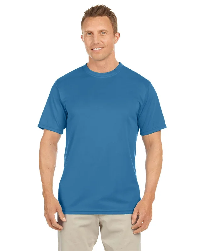 Augusta Moisture Wicking T-Shirt | Columbia Blue Seamless Knitted Crochet