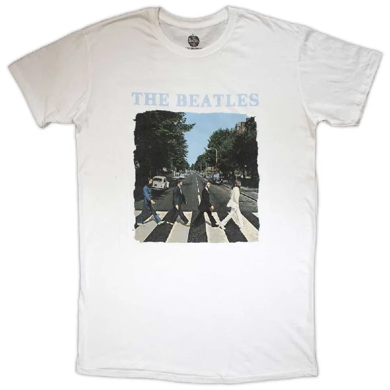 The Beatles | Ladies Official Band T-Shirt Dress | Abbey Road & Logo Collared Crew Neck Turtle Neck