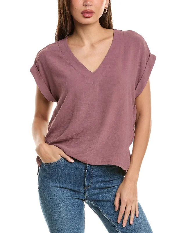 Bobeau Relaxed T-Shirt Fleece Nylon Spandex