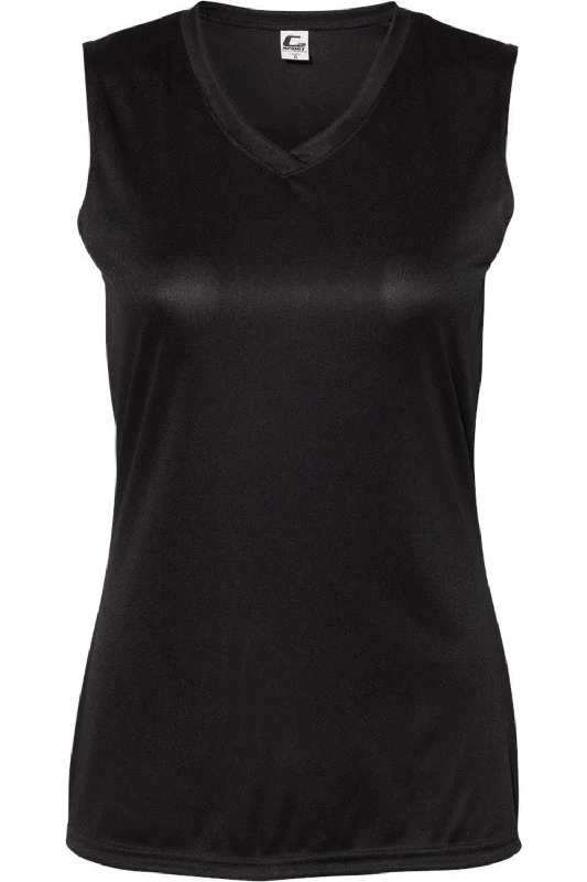 C2 Sport Women´s Sleeveless V-Neck T-Shirt Fleece Nylon Spandex