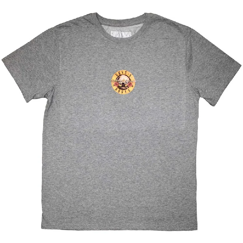 Guns N' Roses | Official Band T-Shirt | Mini Circle Logo Collared T-Shirt Boat Neck A-Line