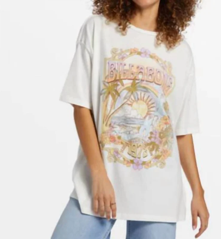 Golden Hour Tee In Scs Terry Blend Velvet Blend Canvas Blend