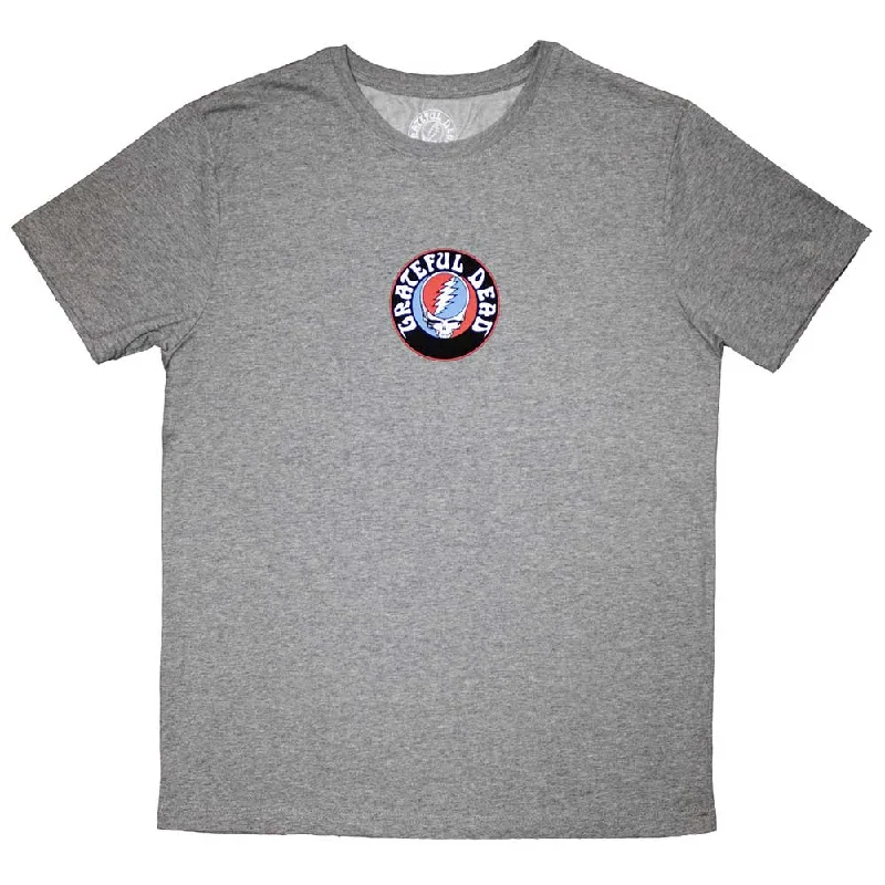 Grateful Dead | Official Band T-Shirt | Mini Steal Your Face Logo Graphic T-Shirt Round Neck Polyester