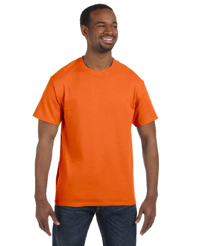 Hanes Authentic-T T-shirt | Orange Iron Safe Non-Iron Wrinkle Free