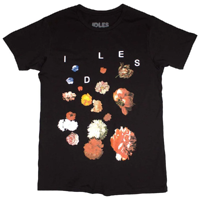 Idles | Official Band T-Shirt | Flowers Rayon Fabric Velvet Fabric Corduroy Fabric