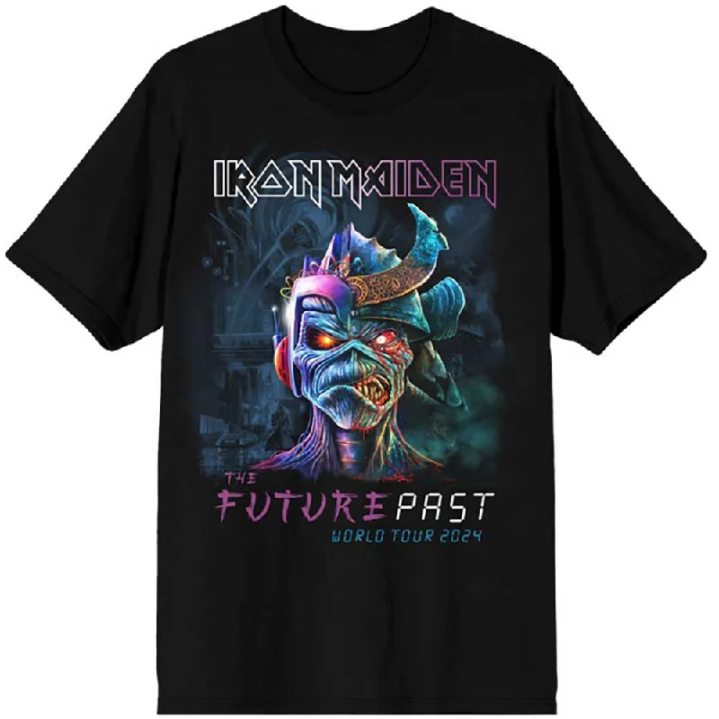 Iron Maiden |Official Band T-Shirt | The Future Past World Tour '24 Chenille Blend Fleece Blend Nylon Blend