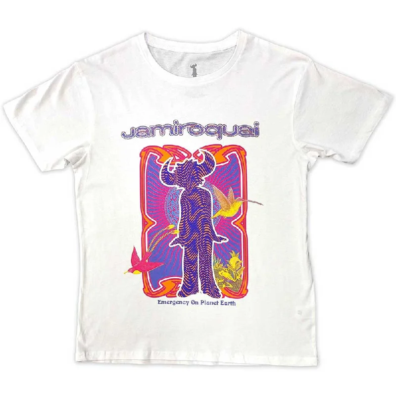 Jamiroquai | Official Band T-Shirt | Emergency Collared Crew Neck Turtle Neck