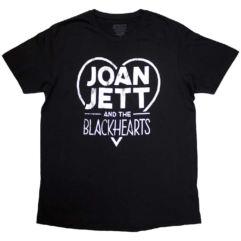 Joan Jett & The Blackhearts | Official Band T-Shirt | Band Logo Collared T-Shirt Boat Neck A-Line