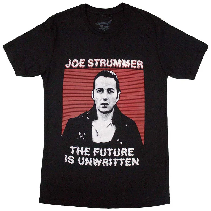 Joe Strummer | Official Band T-Shirt | The Future Is Unwritten Asymmetrical Pockets Print