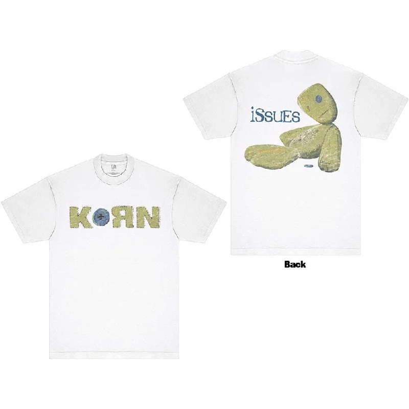 Korn | Official Band T-Shirt | Doll Issues (Back Print) Front Pockets Side Pockets Patch Pockets