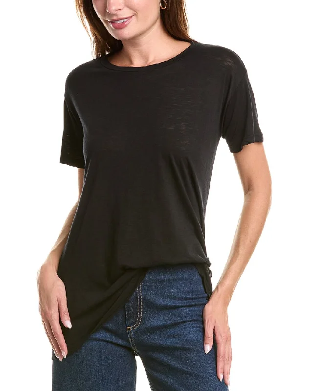 LAmade Tyler Boyfriend T-Shirt Spandex Blend Rayon Blend Denim Blend