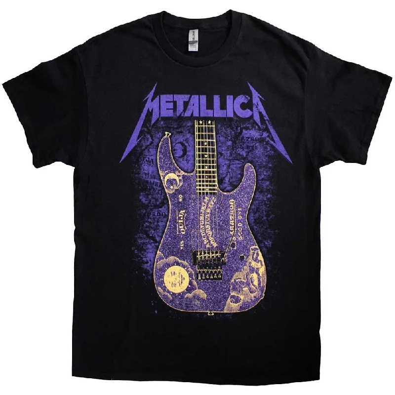 Metallica | Official Band T-Shirt | Ouija Purple Mesh Blend Leather Blend Suede Blend