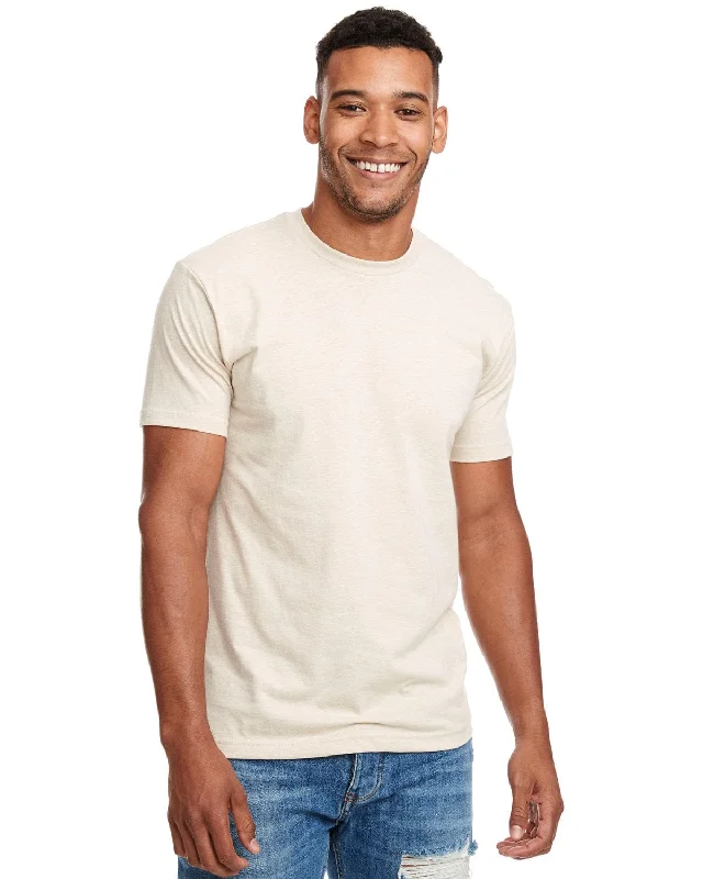 Next Level Mens CVC Crewneck Tee | Cream Machine Wash Dry Clean Hand Wash