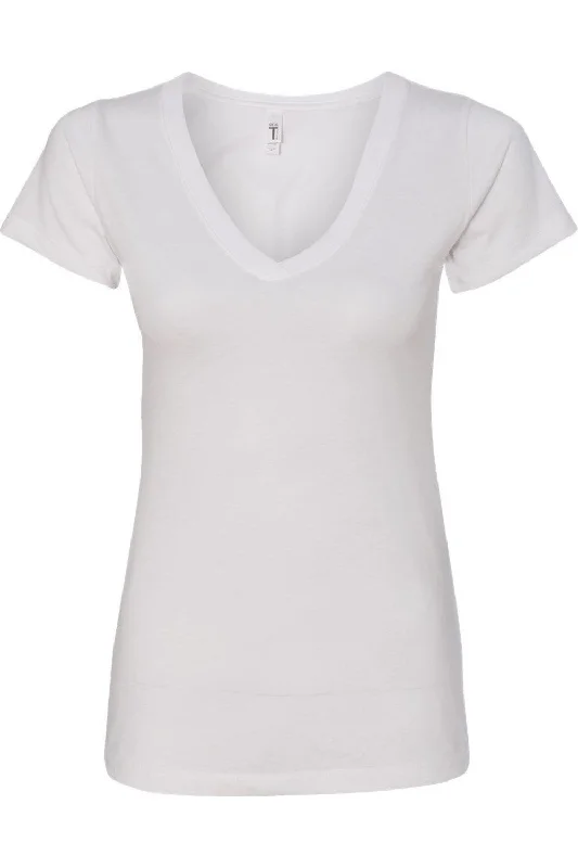 Next Level Women´s Ideal V-Neck T-Shirt Hooded Caped Shawl Collar