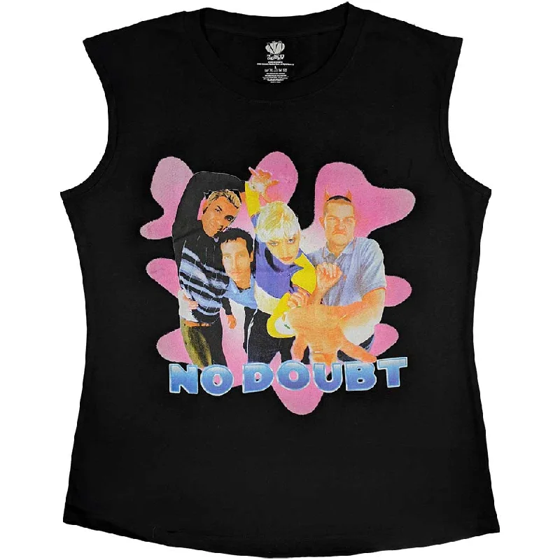 No Doubt | Official Ladies Band Tank T-Shirt | Horns Collared Crew Neck Turtle Neck